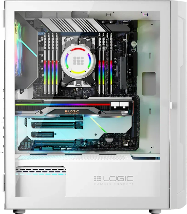 Logic Concept Aramis ARGB Midi White, Glasfenster