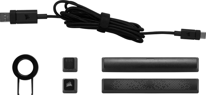 Corsair Gaming K65 RGB Mini, 60%, schwarz, MX SPEED RGB Silver, USB, DE