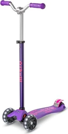 Micro Maxi Micro Deluxe Pro LED Kickboard violett/rosa