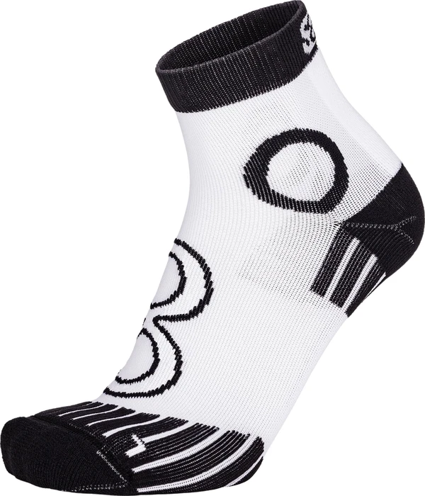 Eightsox Newcomer Short Laufsocken weiß/schwarz