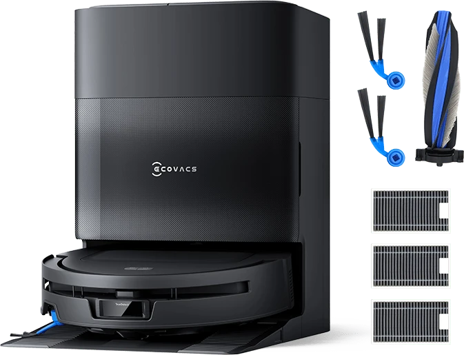 Ecovacs Deebot T90 Max Pro Omni Care Kit Saug-/Wischroboter schwarz inkl. Absaug-/Reinigungsstation