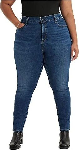 Levi's 721 High Rise Skinny Plus Jeans dark indigo worn in (Damen)