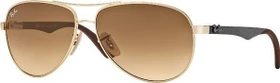 Ray-Ban RB8313 61mm gold/hellbraun
