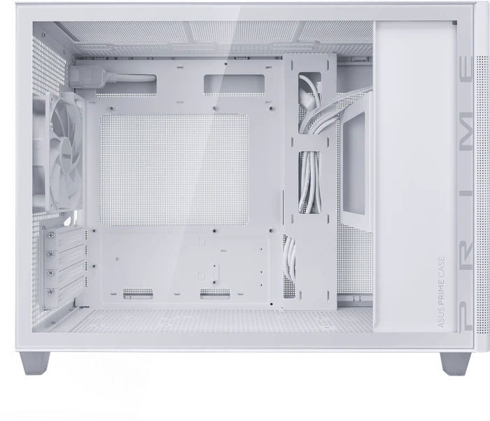 ASUS Prime AP201 Tempered Glass, weiß, Glasfenster