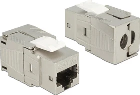 DeLOCK Keystone Modul RJ-45 Buchse via Verlegekabel Cat6a
