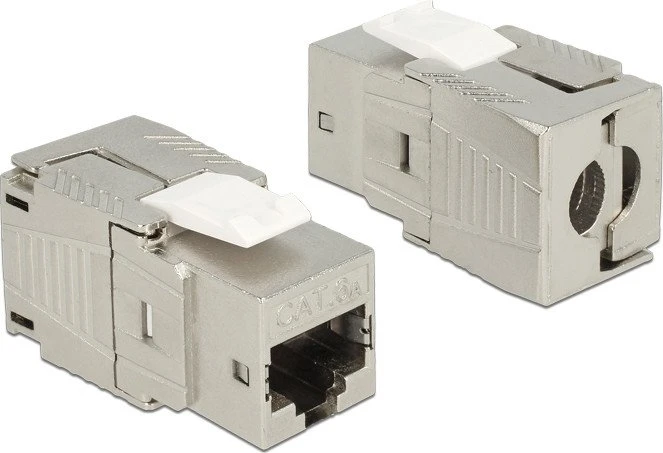 DeLOCK Keystone Modul RJ-45 Buchse via Verlegekabel Cat6a