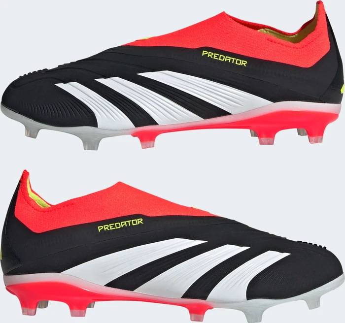 adidas Predator Elite Laceless FG core black/cloud white/solar red (Junior)