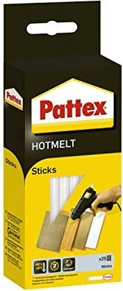 Pattex Hot Sticks Heißklebepatronen transparent, 11mm, 25 Stück