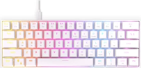 Krux Qara 60%, White, LEDs RGB, Outemu Red, USB, US (KRX0138)