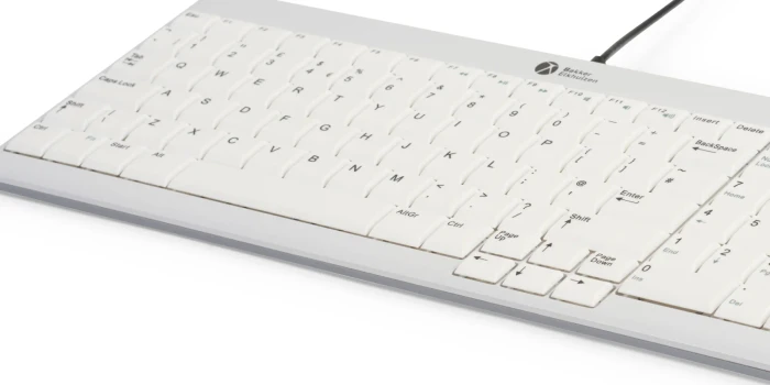 BakkerElkhuizen UltraBoard 960 V2 Standard Compact, weiß/grau, USB, UK