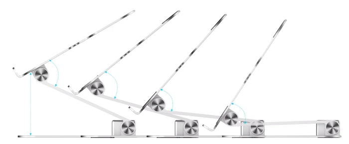 Rapoo UCS-5001 Notebook-Ständer mit magnetischem 5-in-1 USB-C Multiport-Hub, 1x USB-C 3.0 [Buchse]
