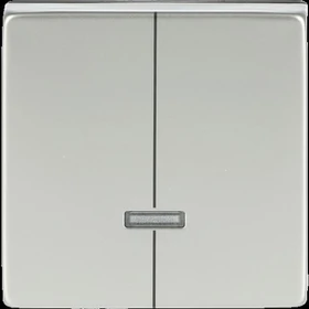 Busch-Jaeger Pur Edelstahl Bedienelement mit Glimmlampe, edelstahl