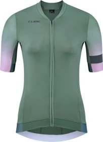 Cube Blackline Fade Trikot kurzarm grün/violett (Damen)