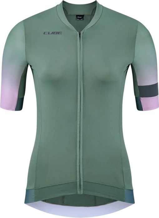 Cube Blackline Fade Trikot kurzarm grün/violett (Damen)