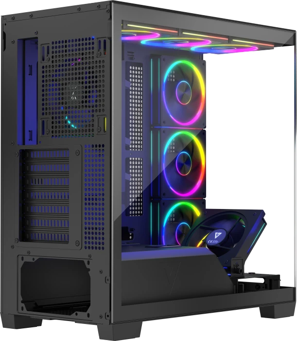 Modecom Volcano Stellar ARGB 8F Black, Glasfenster