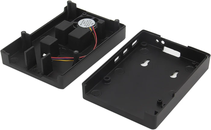 Geekworm Aluminiumgehäuse für Raspberry Pi 5, schwarz