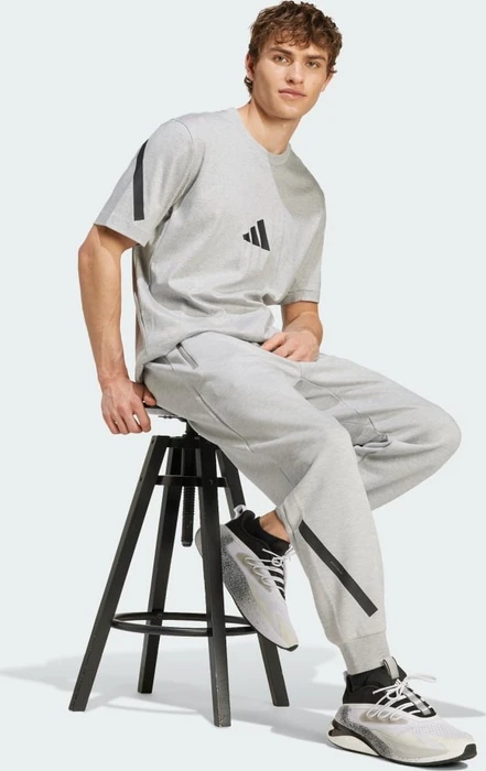 adidas Z.N.E. T-Shirt kurzarm medium grey heather (Herren)