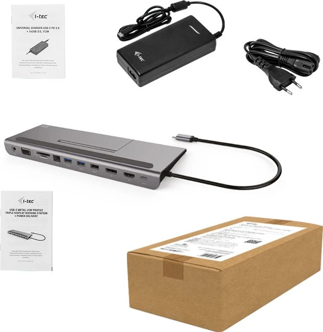 i-tec 4K Triple Display Docking Station, USB-C 3.0 [Stecker]