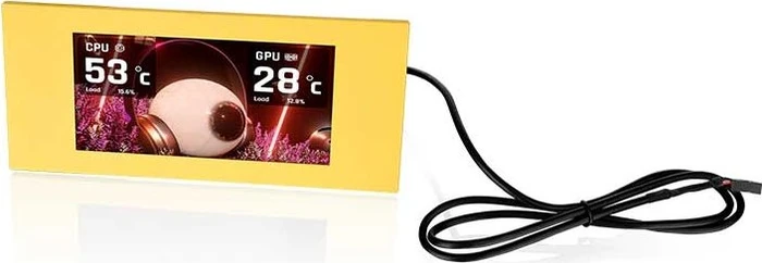 Thermaltake LCD Panel Kit 6.0" für Thermaltake View 600 TG, Monitor Kit, Butter Caramel
