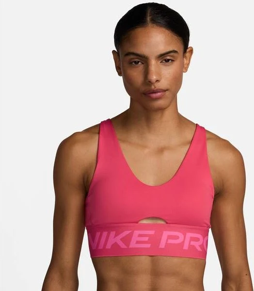Nike Pro Indy Plunge Sport-BH aster pink/pinksicle/white (Damen)