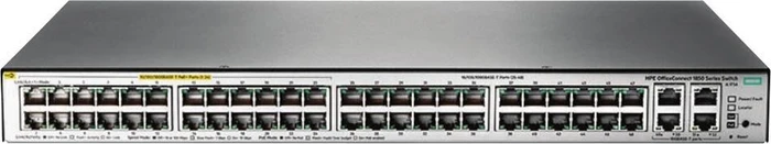 HP OfficeConnect 1850 48G Rackmount Gigabit Smart Switch, 52x RJ-45, 370W PoE+