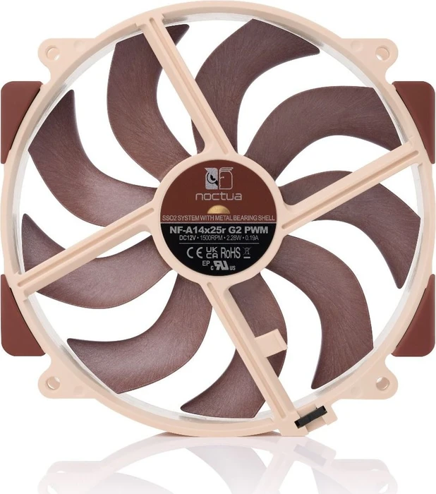 Noctua NF-A14x25r G2 PWM, 140mm