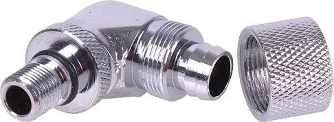 Alphacool 90° Auslass-Adapter auf 13/10 für Eheim 1046 verchromt