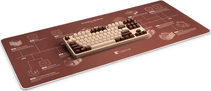 Noctua NP-DM3 20-Year Anniversary Desk Mat, 900x400mm, Motiv braun/weiß