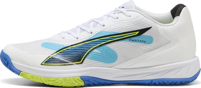 Puma Accelerate Turbo 4 Handballschuhe puma white/glowing red/ultra blue