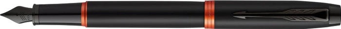 Parker IM Vibrant Rings all-black/flame schwarz, rechte Hand, mittel, Geschenkbox