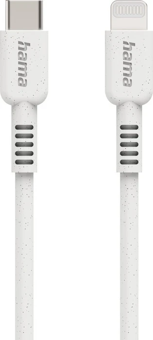 Hama Ladekabel Eco USB-C/Lightning 1m weiß