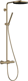 Hansgrohe Pulsify S Puro Showerpipe 260 1jet mit Ecostat Fine brushed bronze