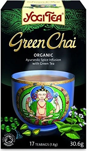 Yogi Tea Green Chai Tee Beutel, 17 Stück