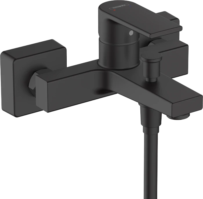 Hansgrohe Vernis Shape Einhebel-Wannenmischer Aufputz mattschwarz