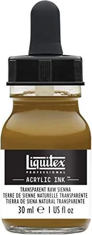 Liquitex Professional Acrylic Ink transparent raw sienna, 30ml