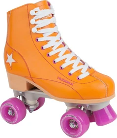Hudora Roller Disco Rollschuhe orange/violett