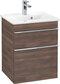 Villeroy & Boch Venticello Waschbeckenunterschrank für Becken mittig 2 Auszüge 466x590x400mm arizona oak/chrome