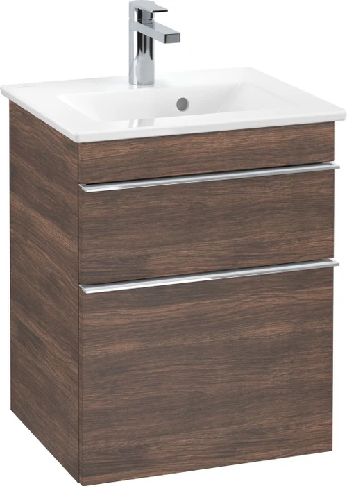 Villeroy & Boch Venticello Waschbeckenunterschrank für Becken mittig 2 Auszüge 466x590x400mm arizona oak/chrome