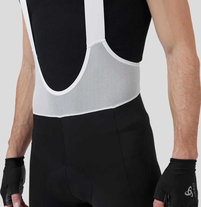 Odlo Zeroweight Tights Bib Fahrradhose kurz weiß/schwarz (Herren)