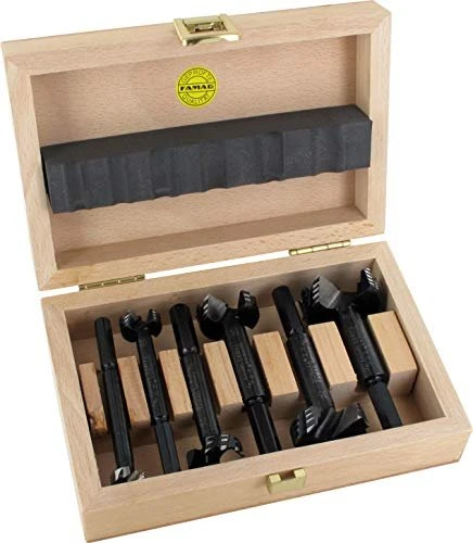 Famag Bormax 2.0 WS Forstnerbohrer-Sortiment inkl. Werkzeugbox, 6-tlg.