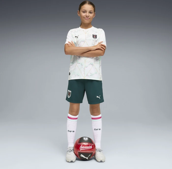 Puma FIFA WM 2026 Österreich Auswärtsshorts (Junior)