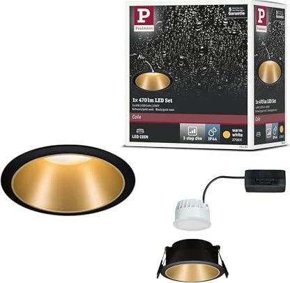 Paulmann Cole Coin LED 6W Einbauleuchte schwarz