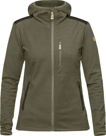 Fjällräven Keb Fleece Hoodie Jacke laurel green/deep forest (Damen)