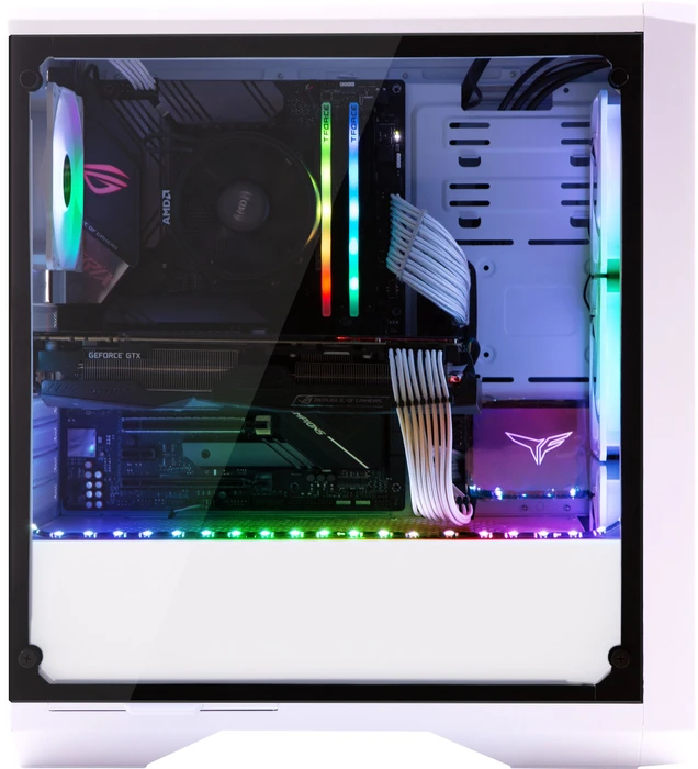 BitFenix Enso Mesh 4ARGB, weiß, Glasfenster