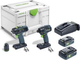 Festool Akku-Maschinenset inkl. Systainer + 2 Akkus 4.0Ah