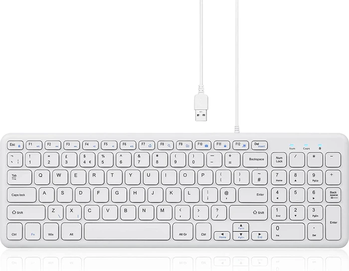 Perixx Periboard-213, weiß, USB, UK