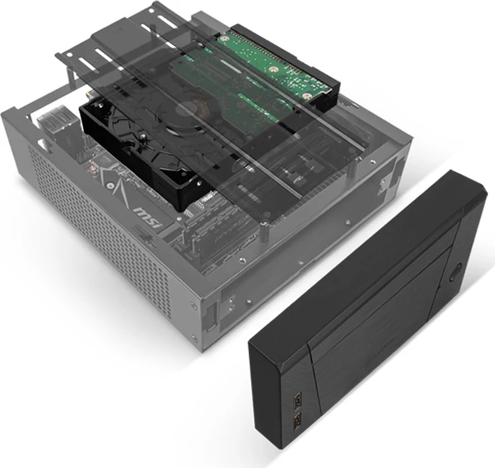 SilverStone Milo ML10, schwarz, Mini-ITX