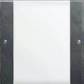 Gira System 55 Wippenset 1fach mit Beschriftungsfeld, klar/anthrazit