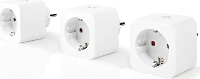 Nedis WLAN Smart-Stecker, 3680W, Typ F, Smart-Steckdose, 3er-Pack