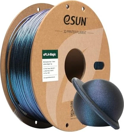 eSUN PLA-Magic, Dark Twinkling Blue, Spule, 1.75mm, 1.00kg